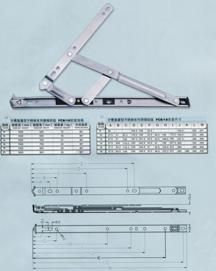 宏建   滑撑系列-方槽重量型不锈钢系列摩擦FAS-18